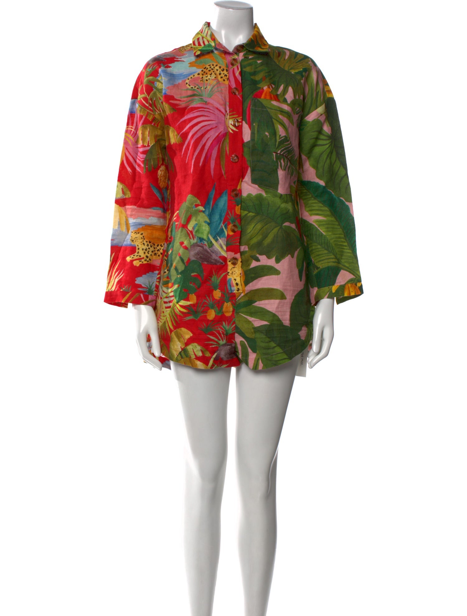 Farm Rio Linen Printed Romper