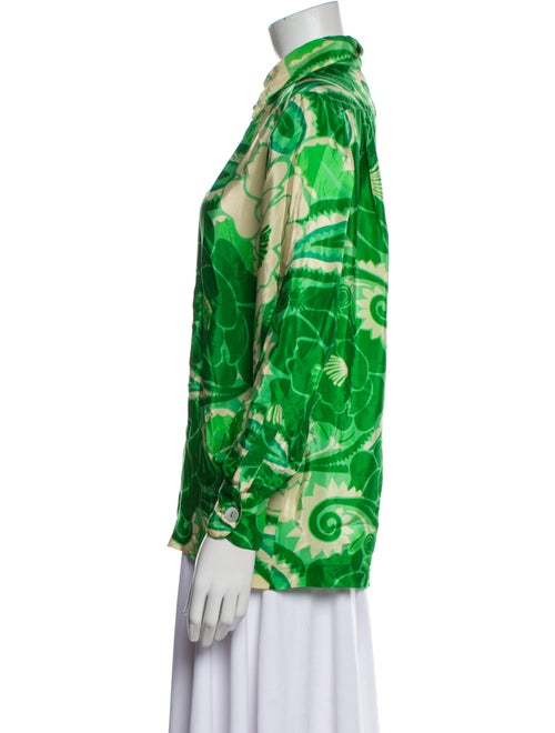 Farm Rio Printed Long Sleeve Button-Up Top