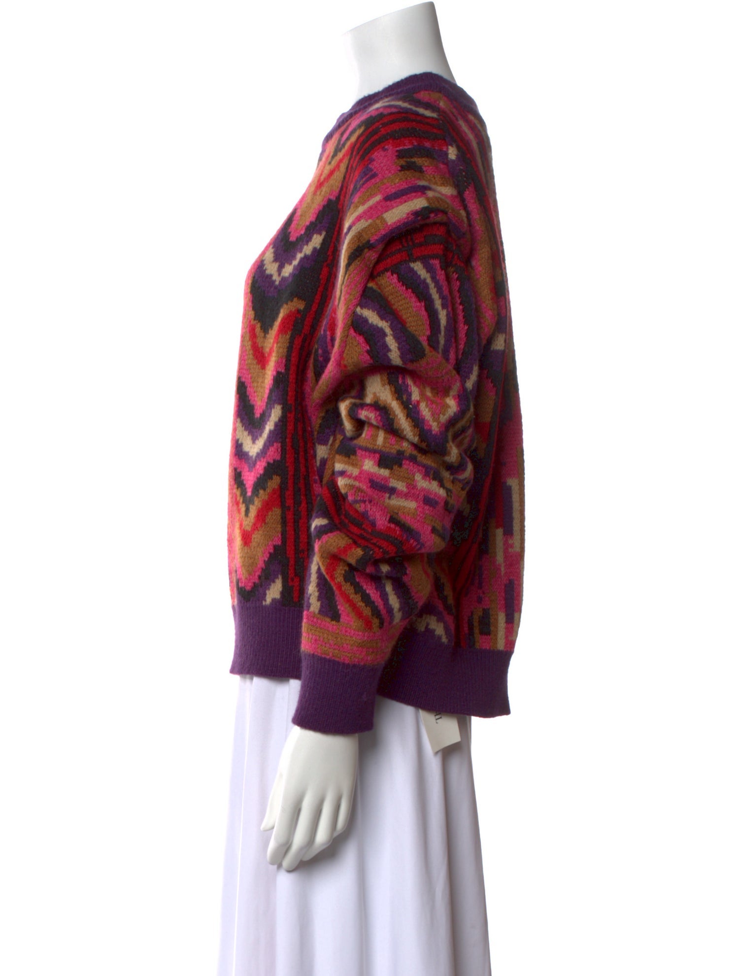 Farm Rio Printed Crew Neck Sweater