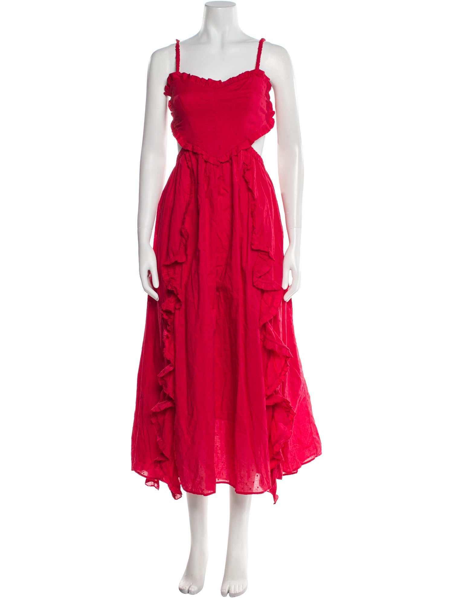 Farm Rio Square Neckline Long Dress