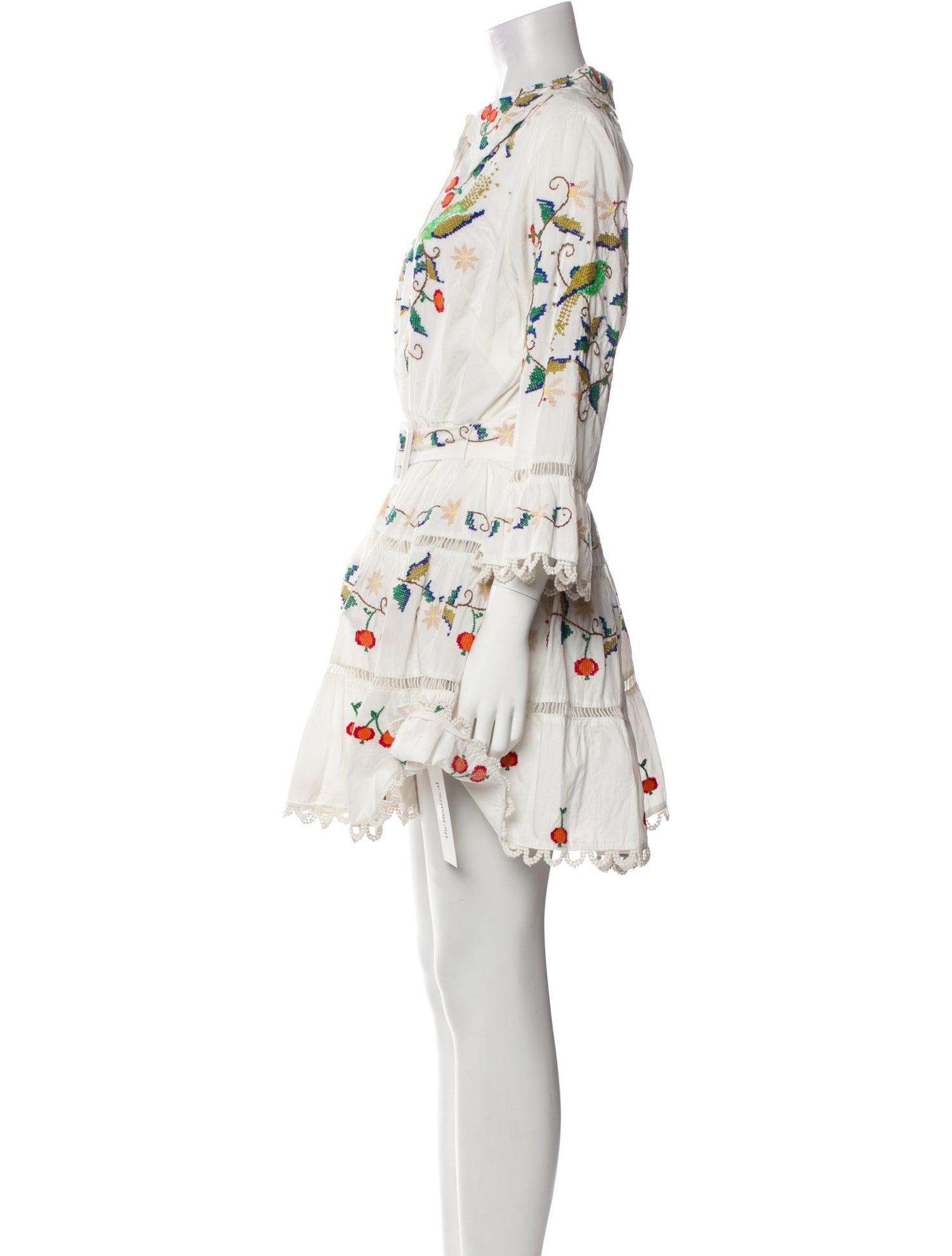 Farm Rio Floral Print Mini Dress