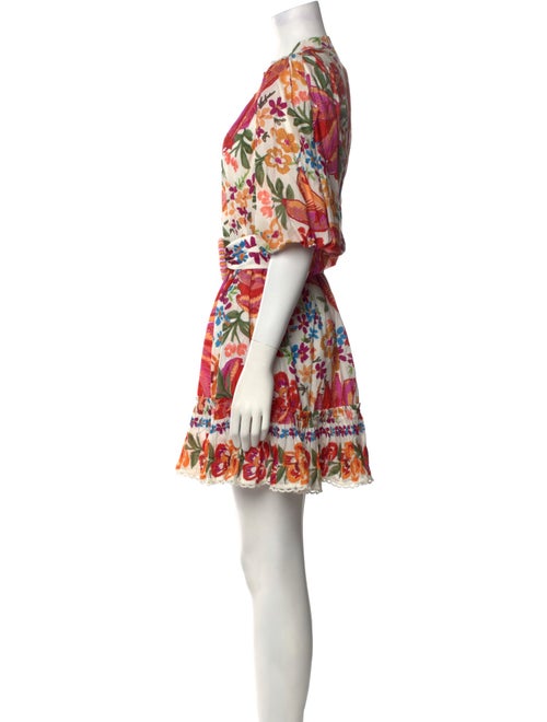 Farm Rio Floral Print Mini Dress