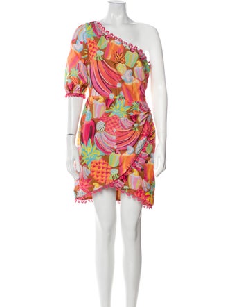 Farm Rio Floral Print Mini Dress