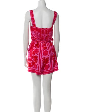 Farm Rio Linen Printed Romper