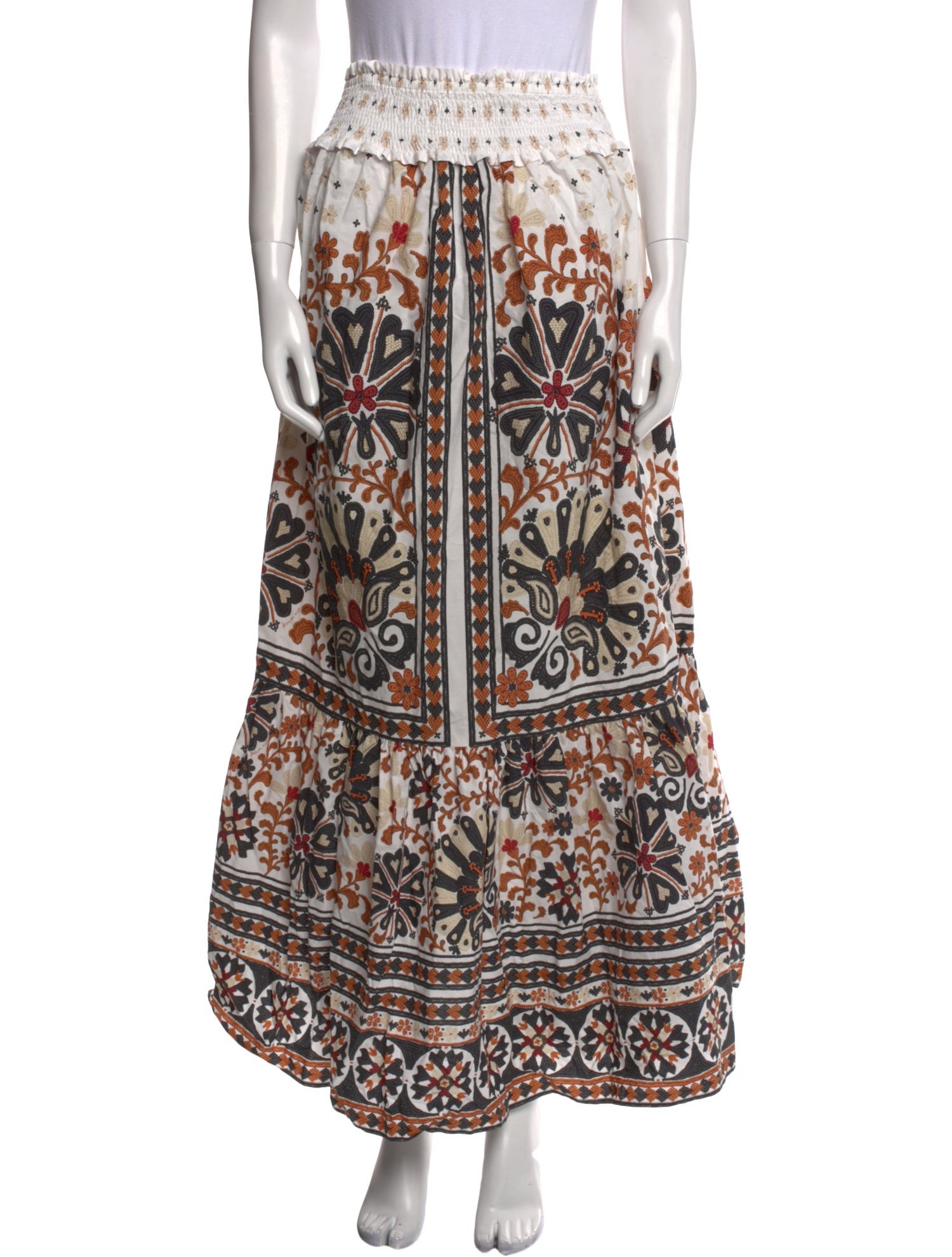 Farm Rio Printed Midi Length Skirt