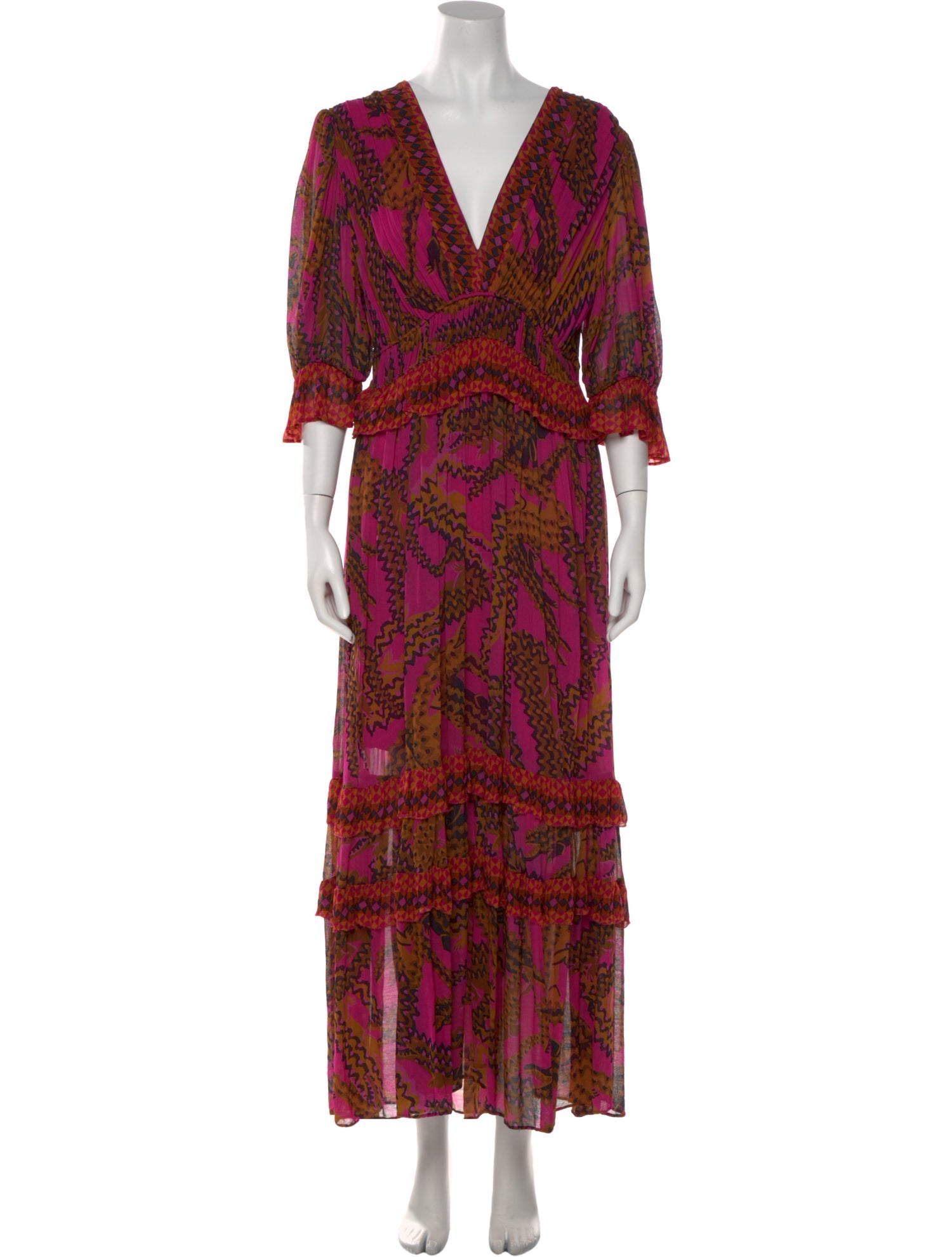 Farm Rio Printed Long Dress