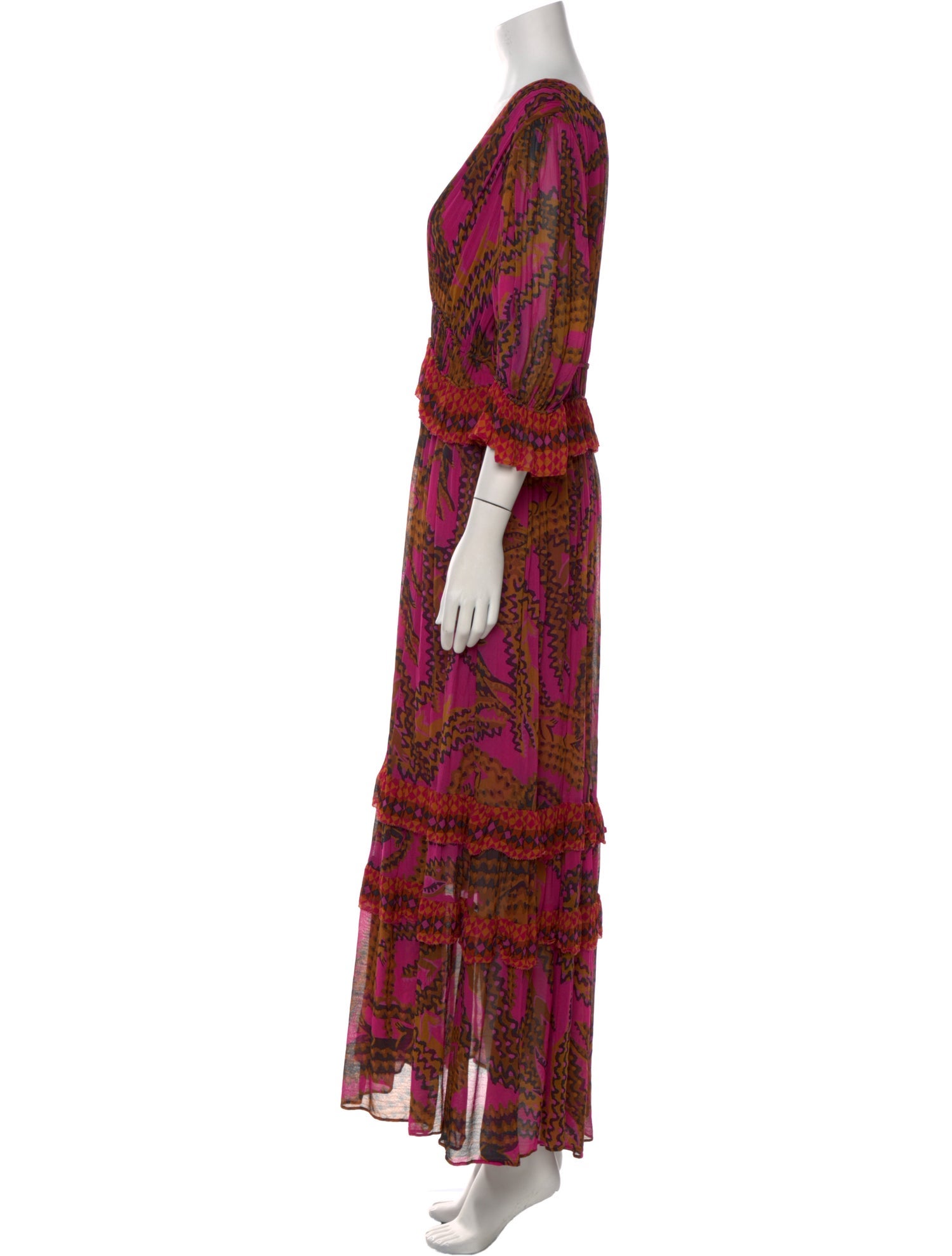 Farm Rio Printed Long Dress