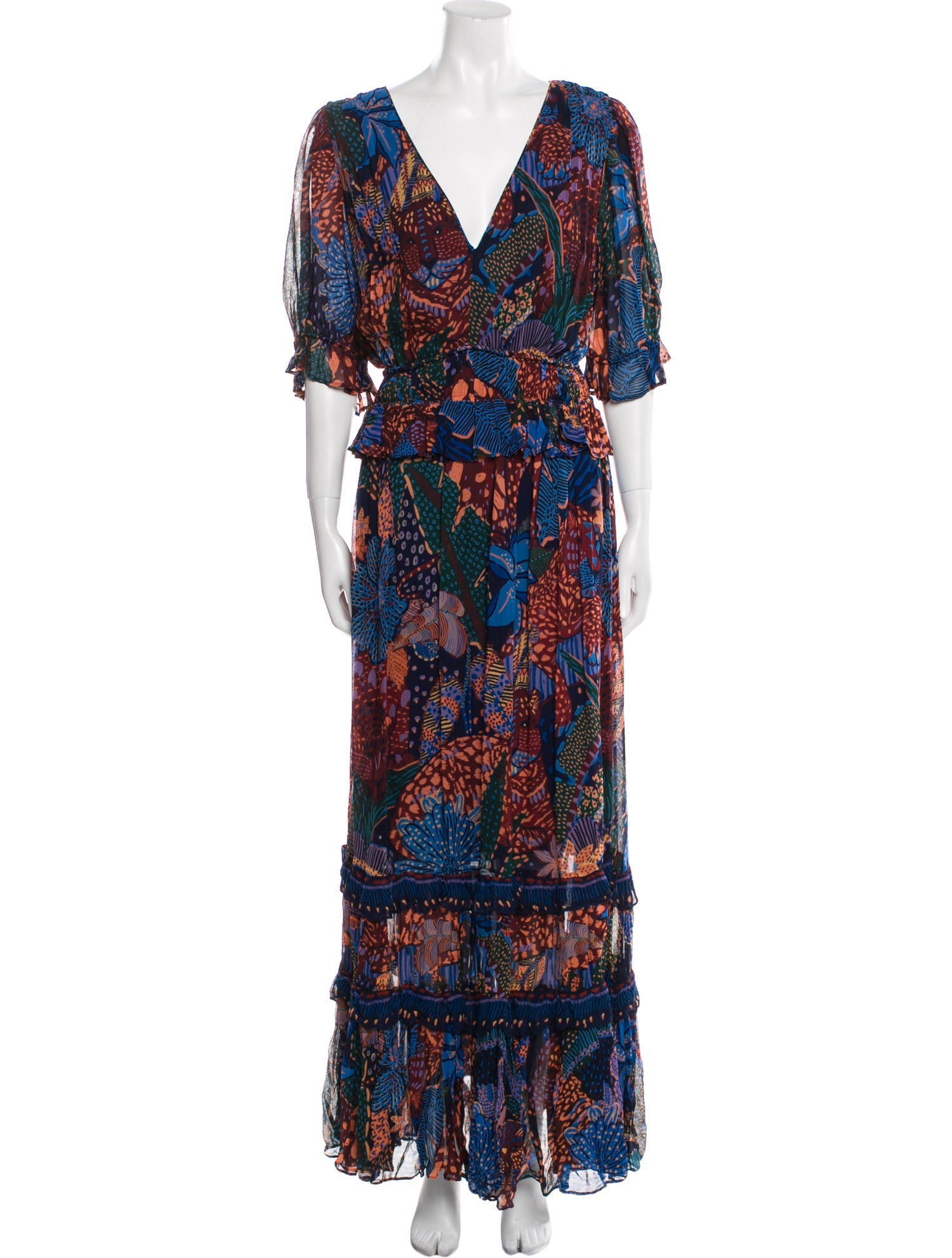 Farm Rio Printed Long Dress