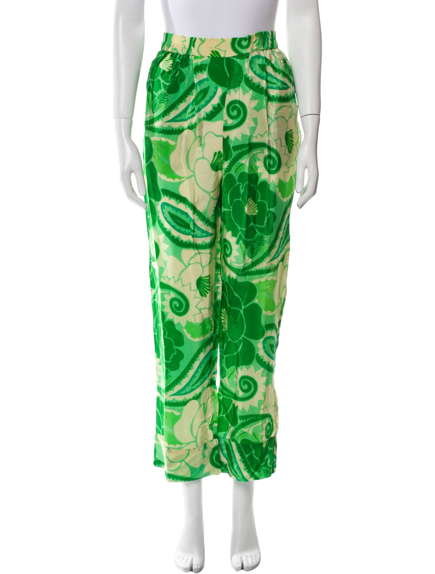 Farm Rio Paisley Print Straight Leg Pants w/ Tags