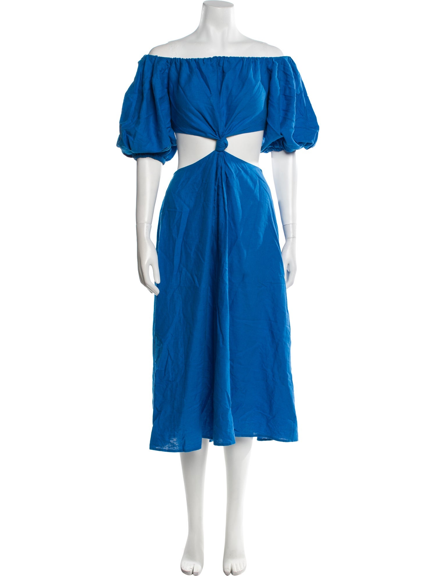 Farm Rio Linen Midi Length Dress