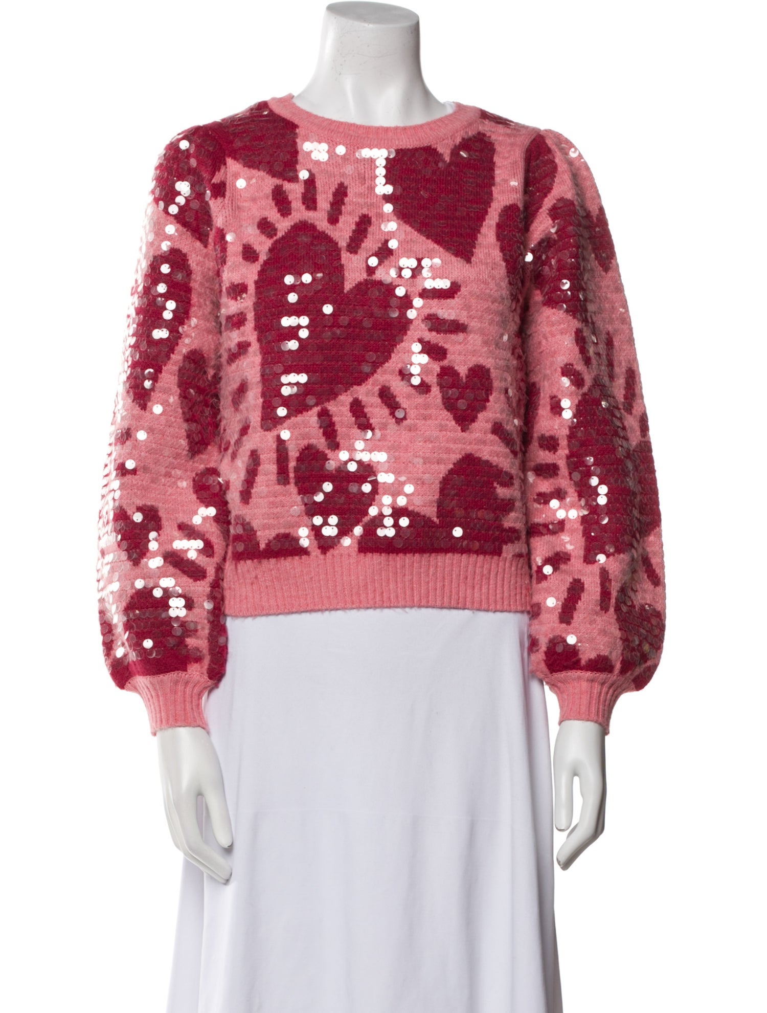 Farm Rio Printed Crew Neck Sweater