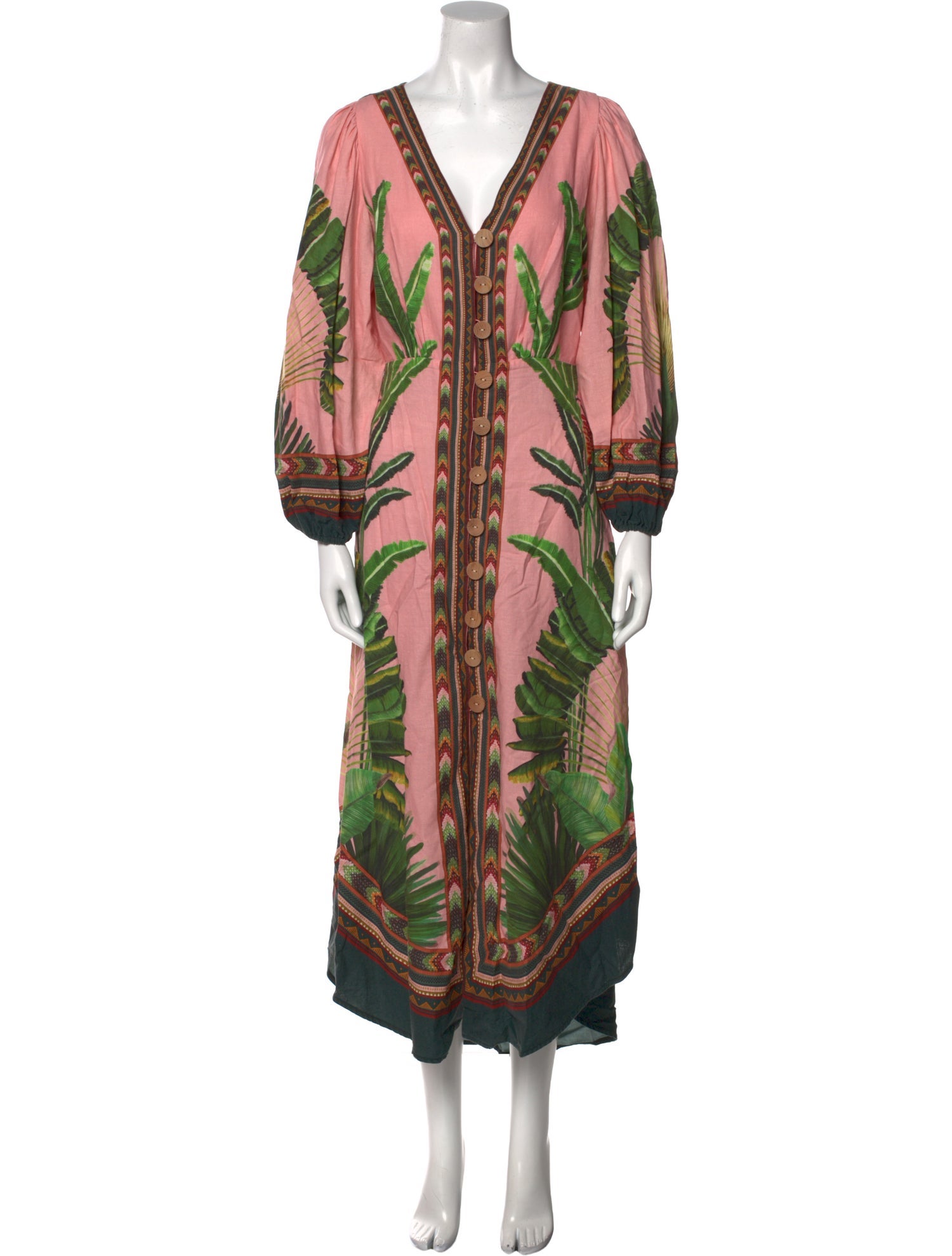 Farm Rio Linen Long Dress