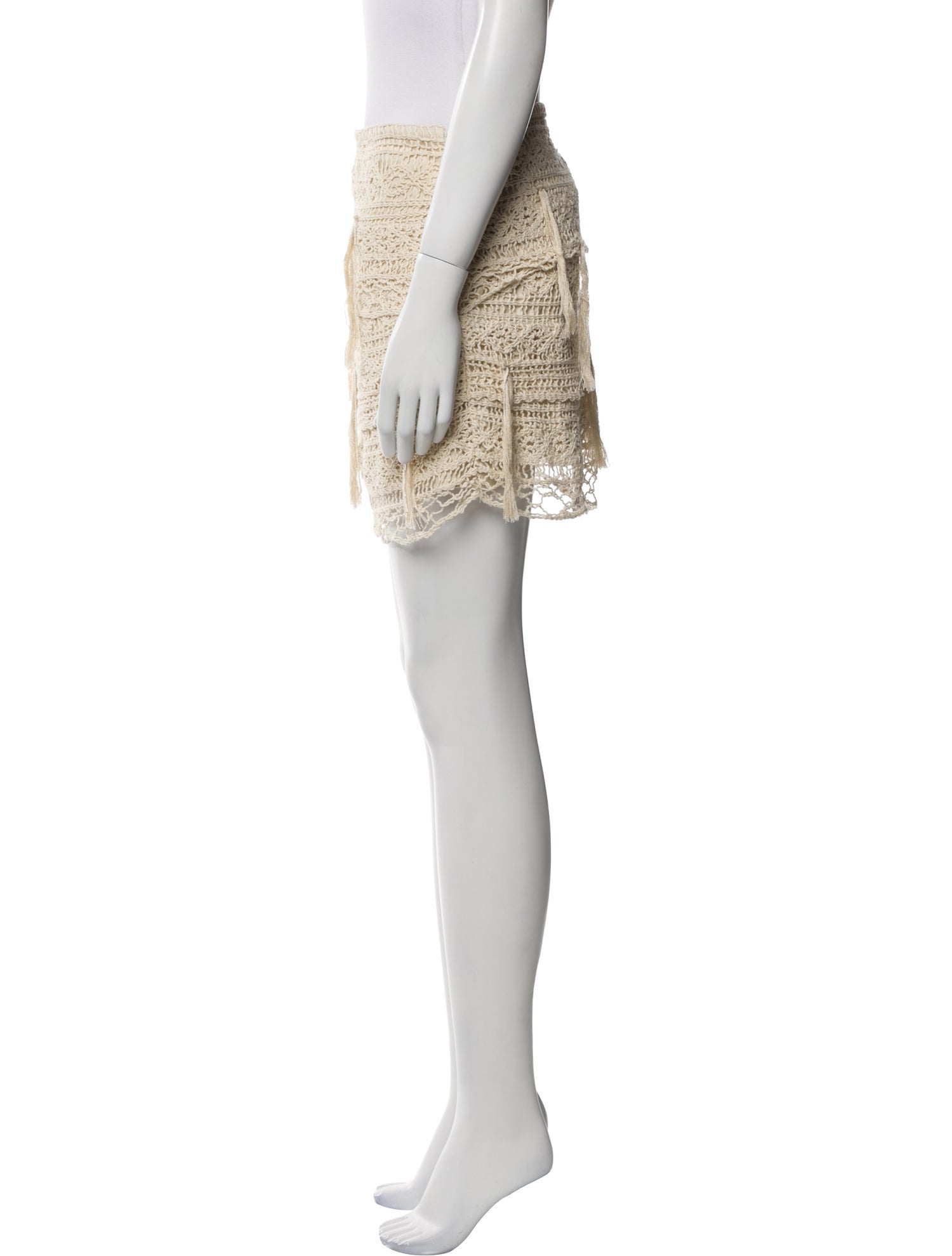 Farm Rio Tassel Accents Mini Skirt