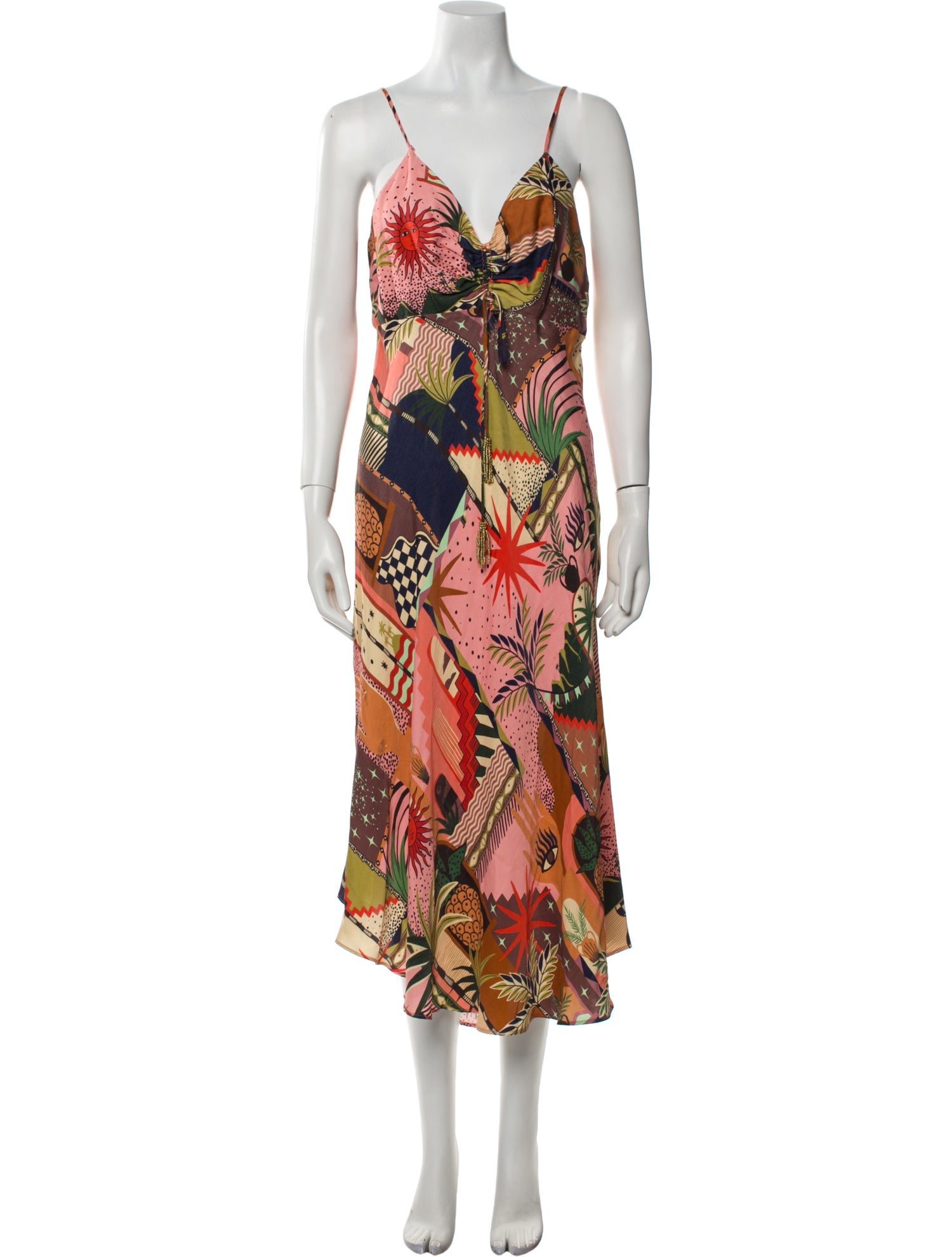 Farm Rio Printed Midi Length Dress