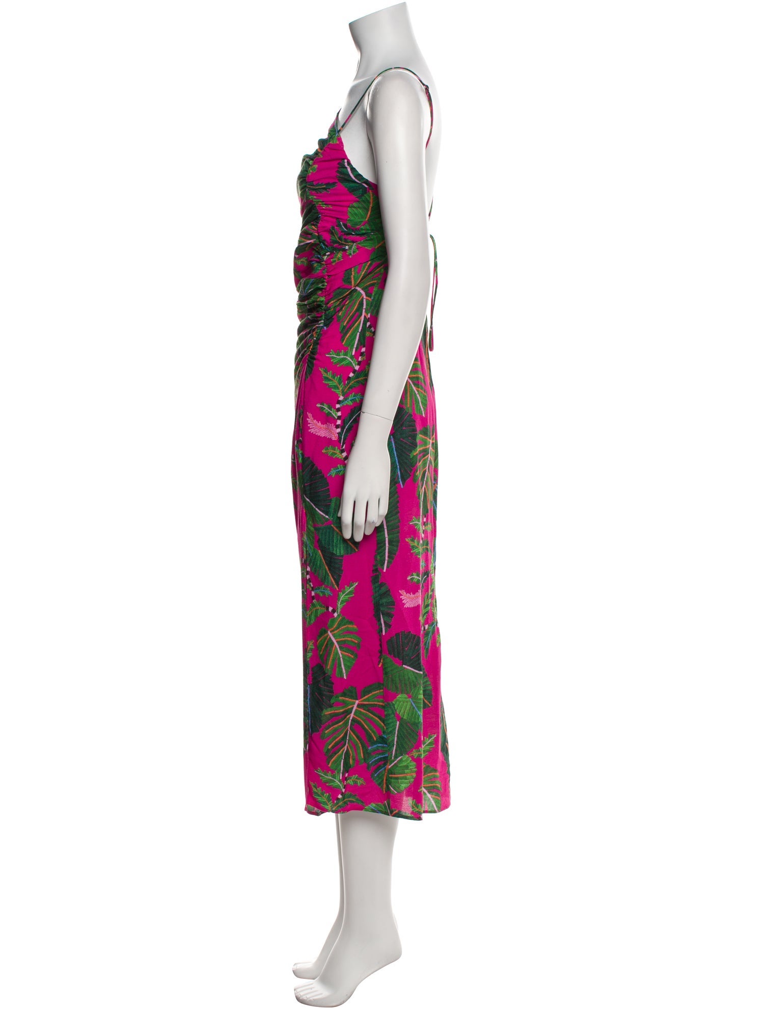 Farm Rio Floral Print Midi Length Dress