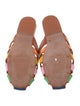 Farm Rio Leather Colorblock Pattern Mules