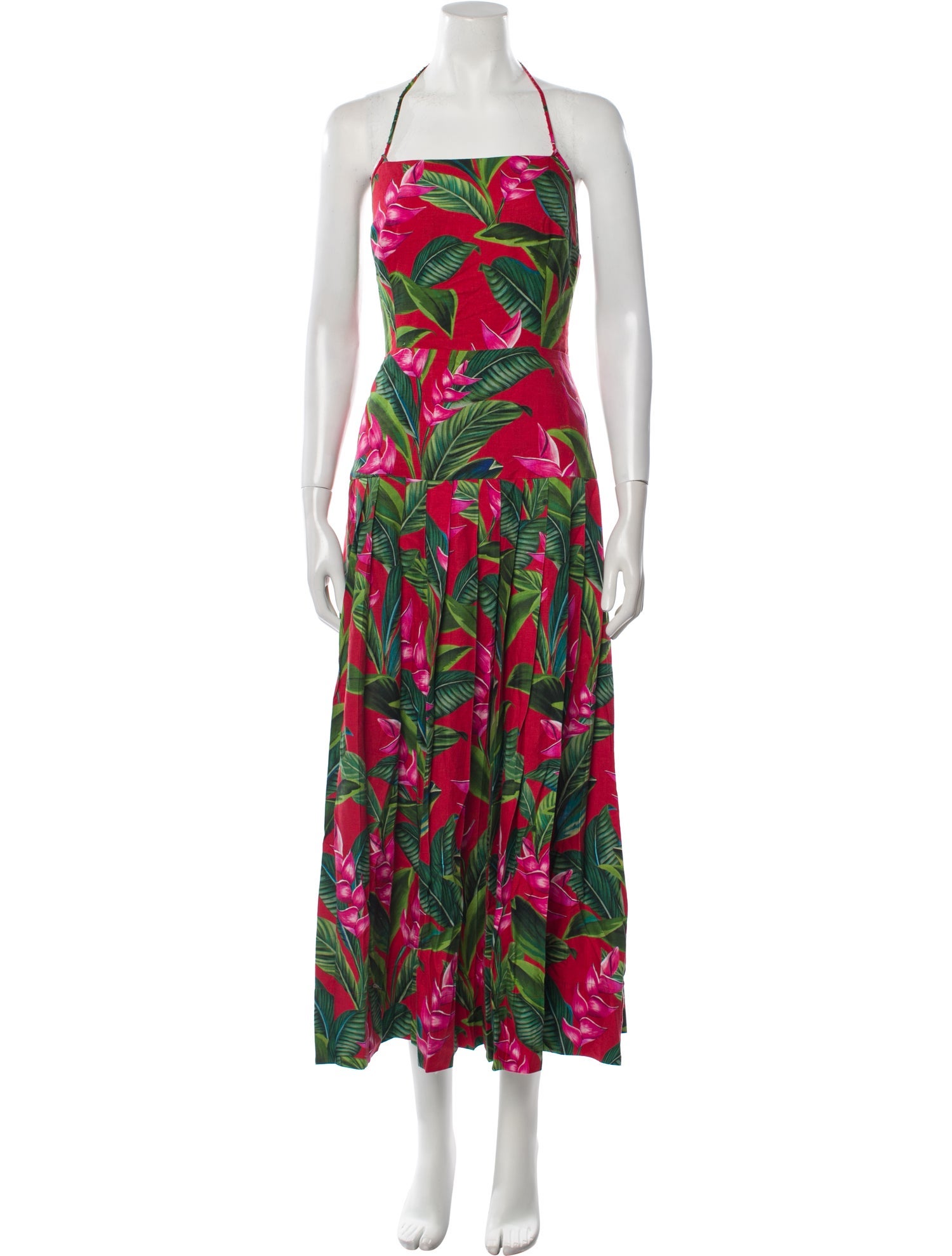 Farm Rio Floral Print Long Dress w/ Tags