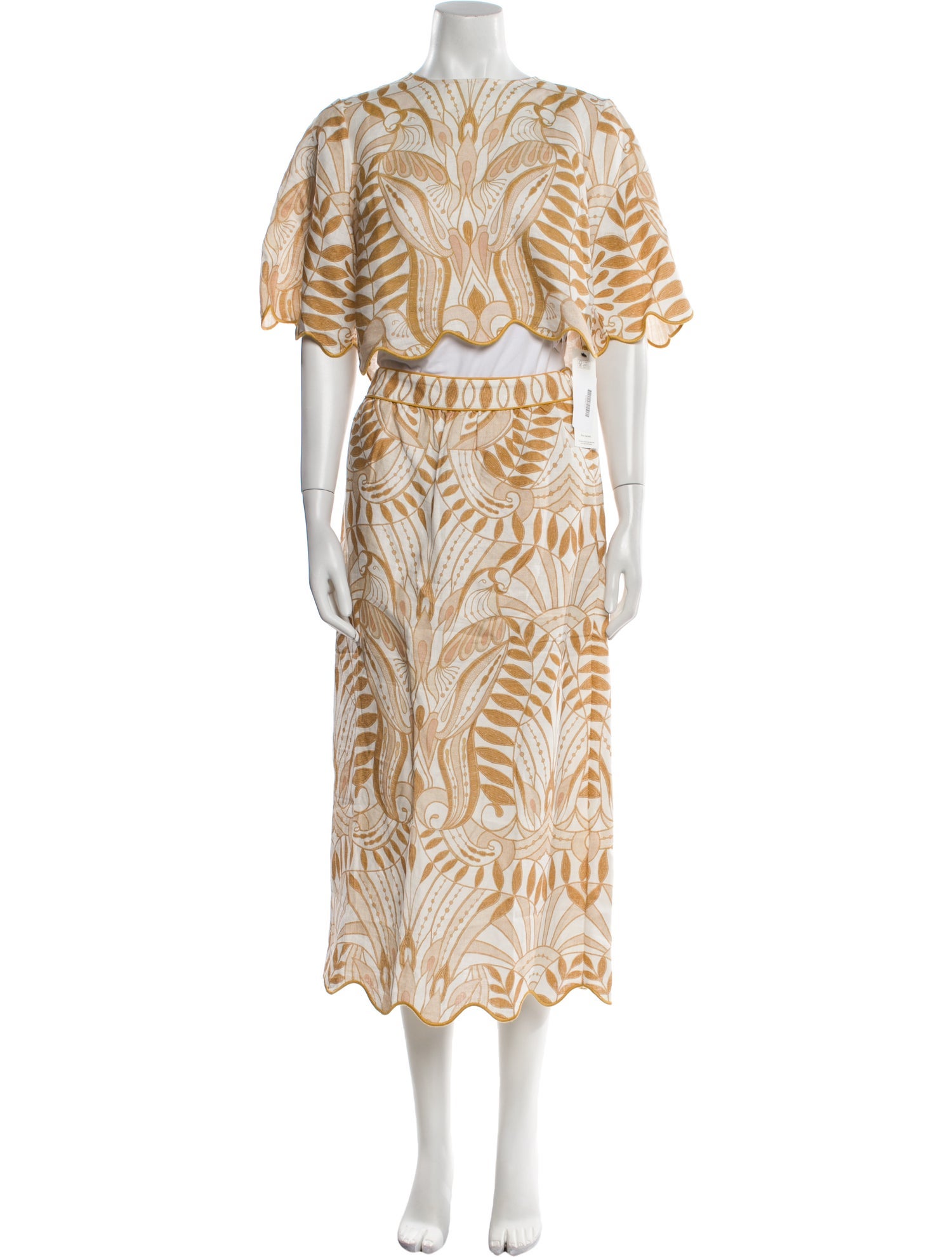 Farm Rio Linen Printed Skirt Set w/ Tags