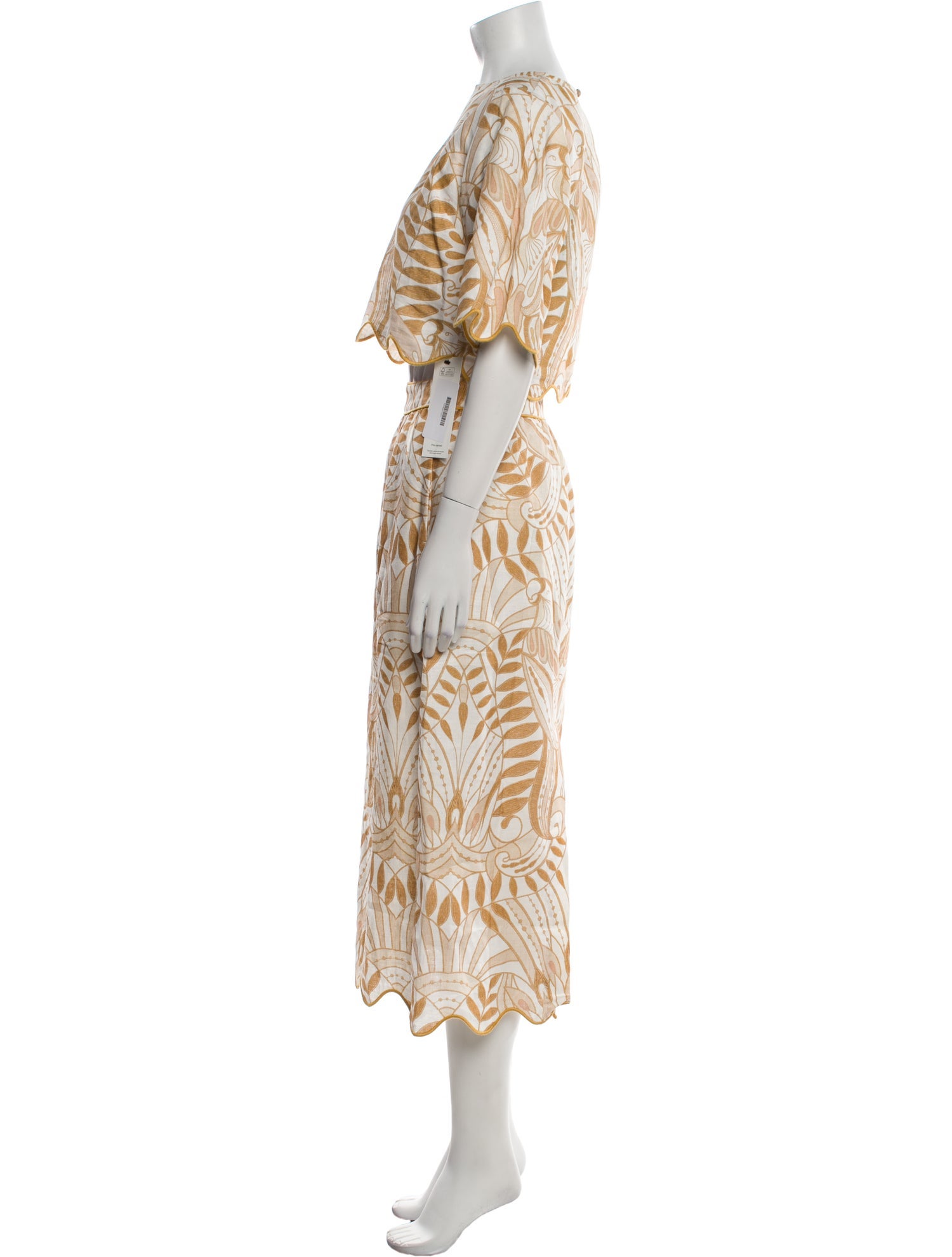 Farm Rio Linen Printed Skirt Set w/ Tags