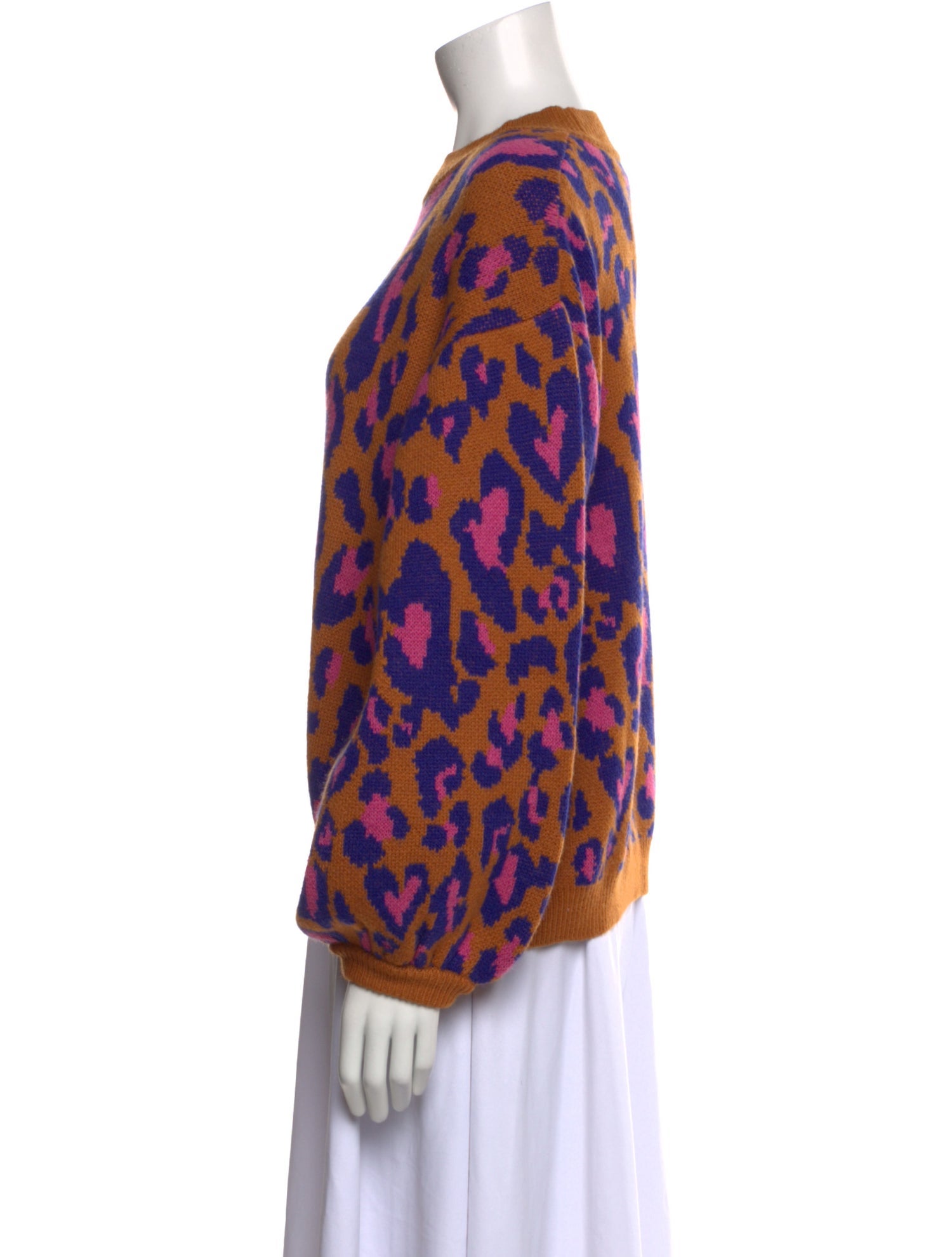 Farm Rio Wool Animal Print Sweater