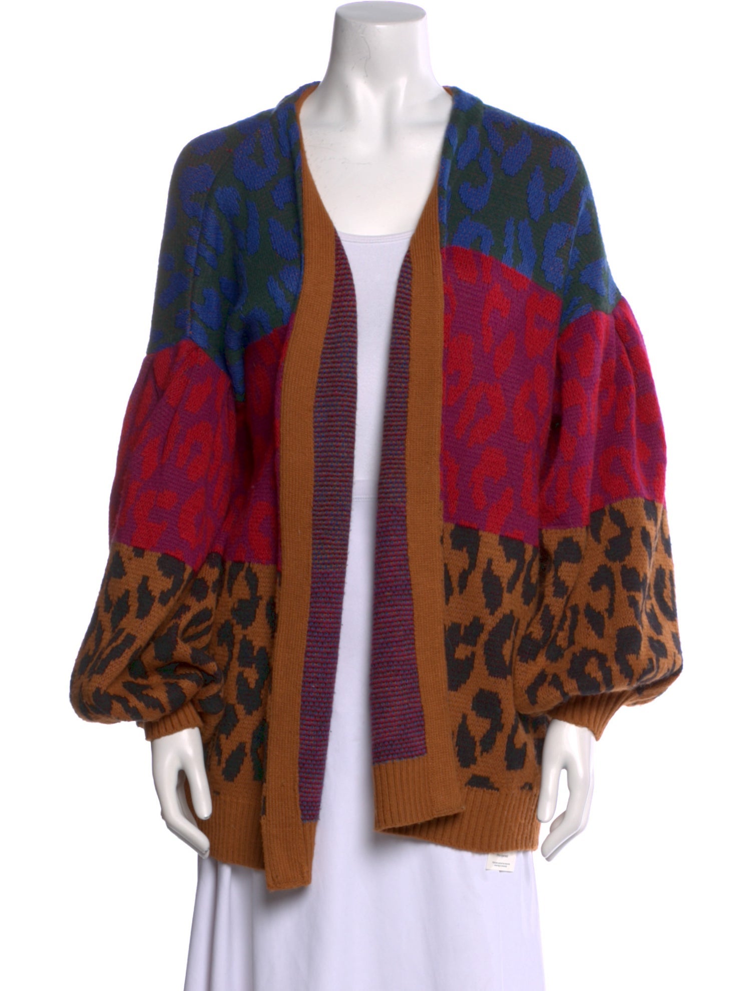 Farm Rio Animal Print V-Neck Sweater