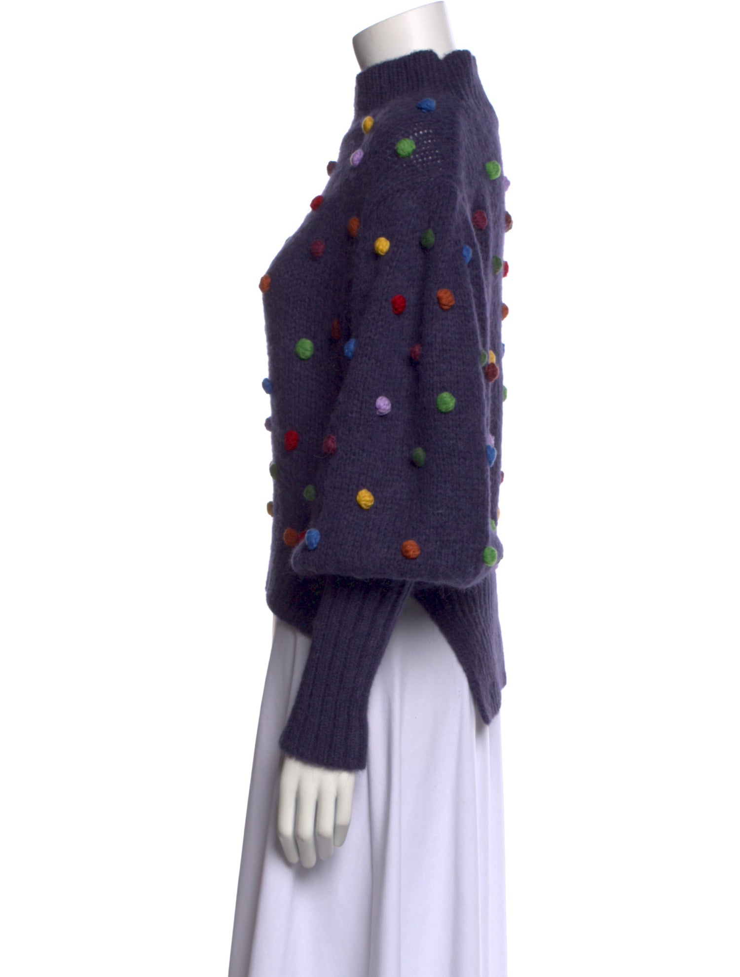 Farm Rio Nylon Mock Neck Sweater