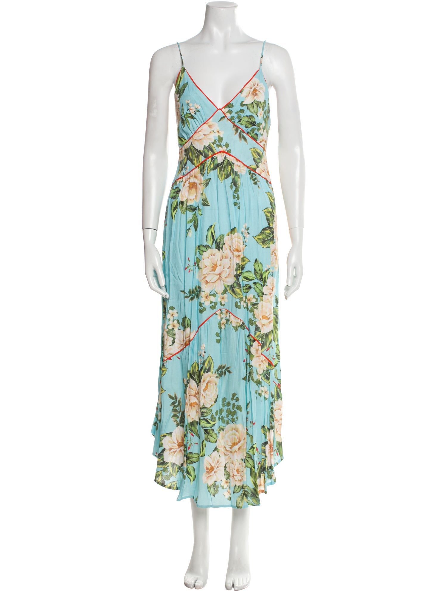 Farm Rio Floral Print Long Dress w/ Tags