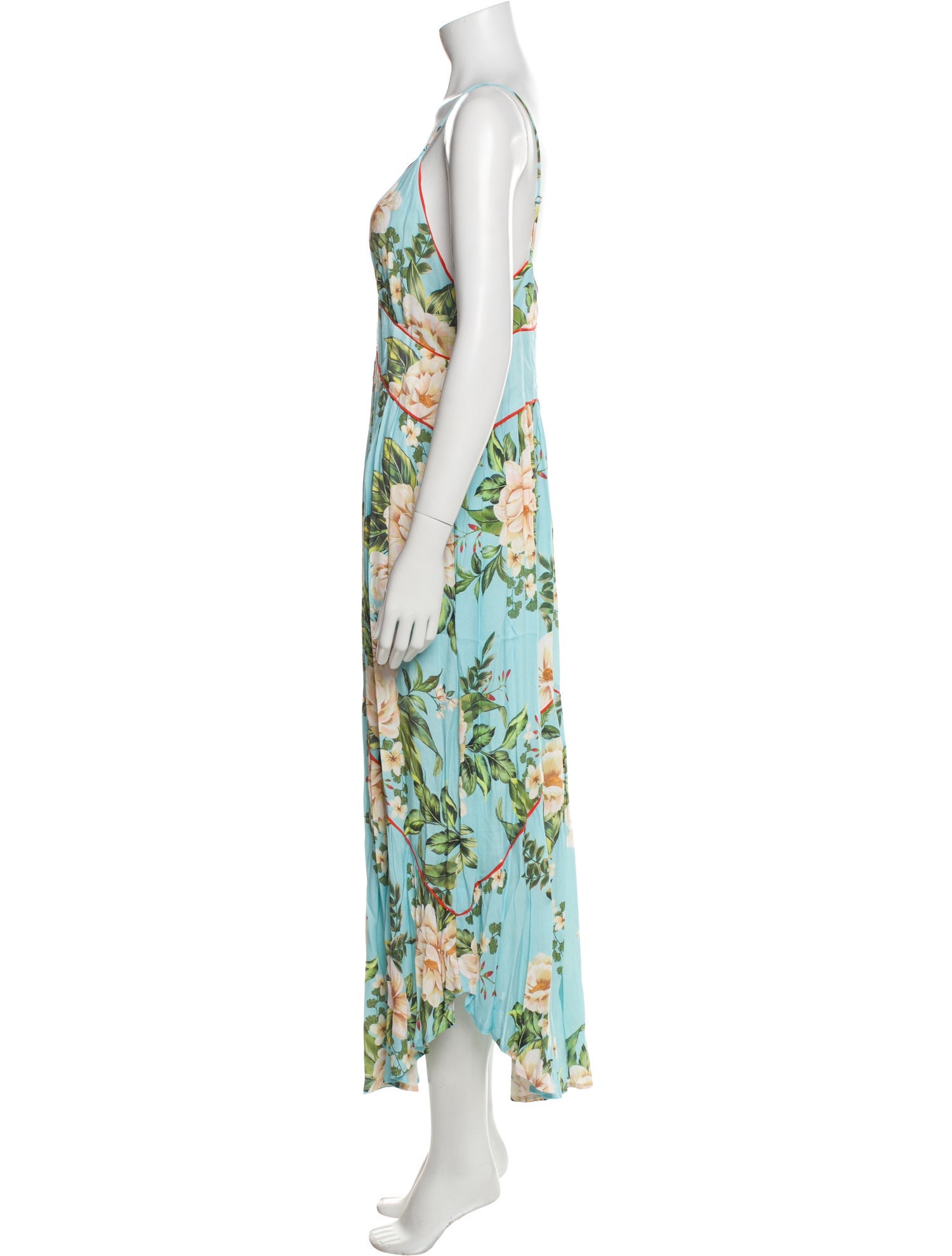 Farm Rio Floral Print Long Dress w/ Tags
