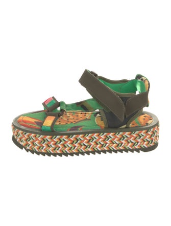Farm Rio Colorblock Pattern Sandals
