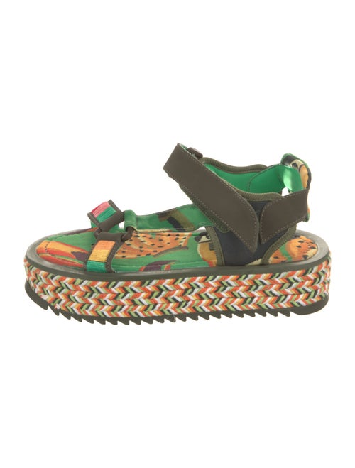 Farm Rio Colorblock Pattern Sandals