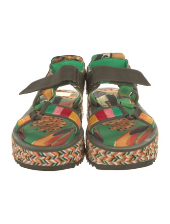 Farm Rio Colorblock Pattern Sandals