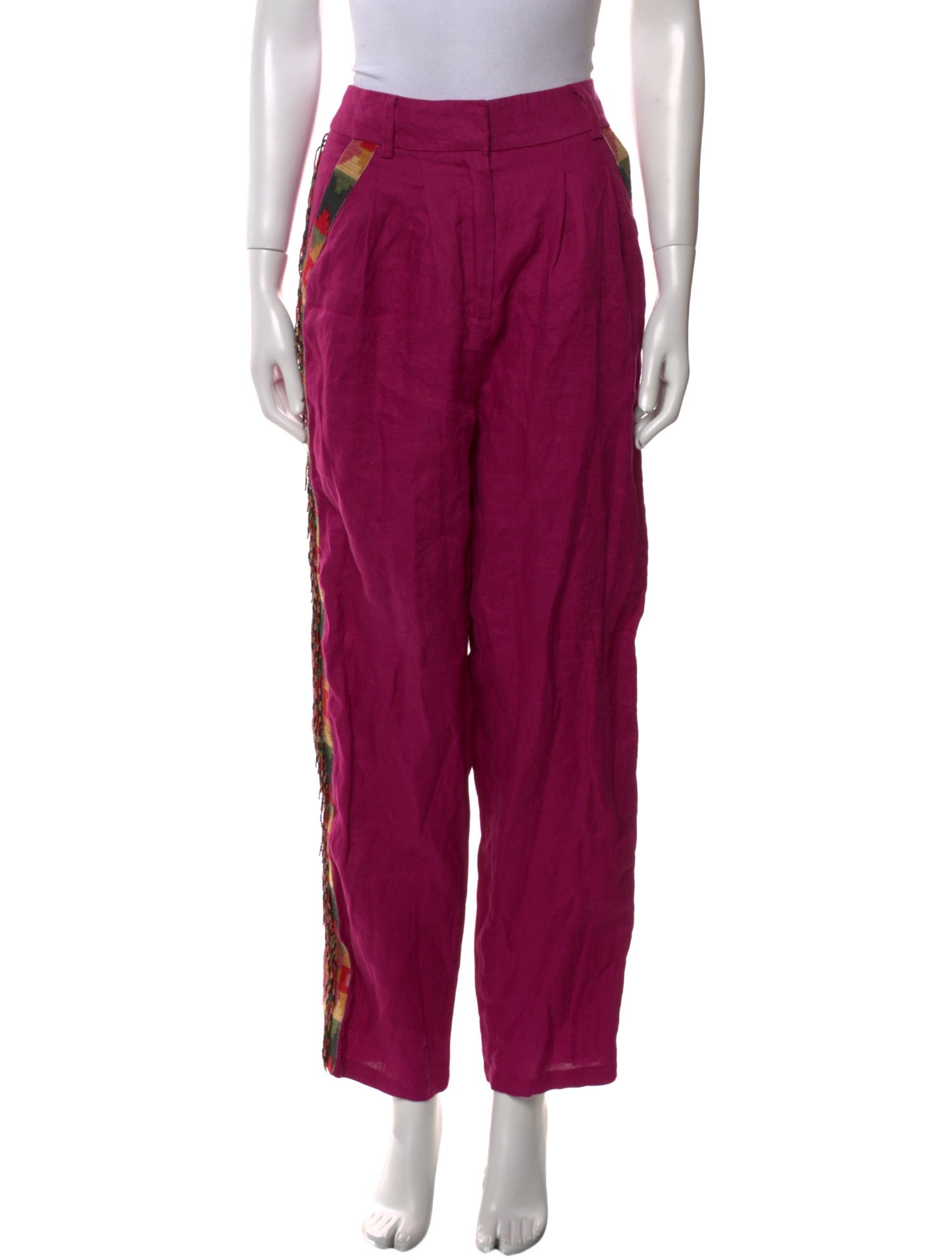 Farm Rio Linen Straight Leg Pants