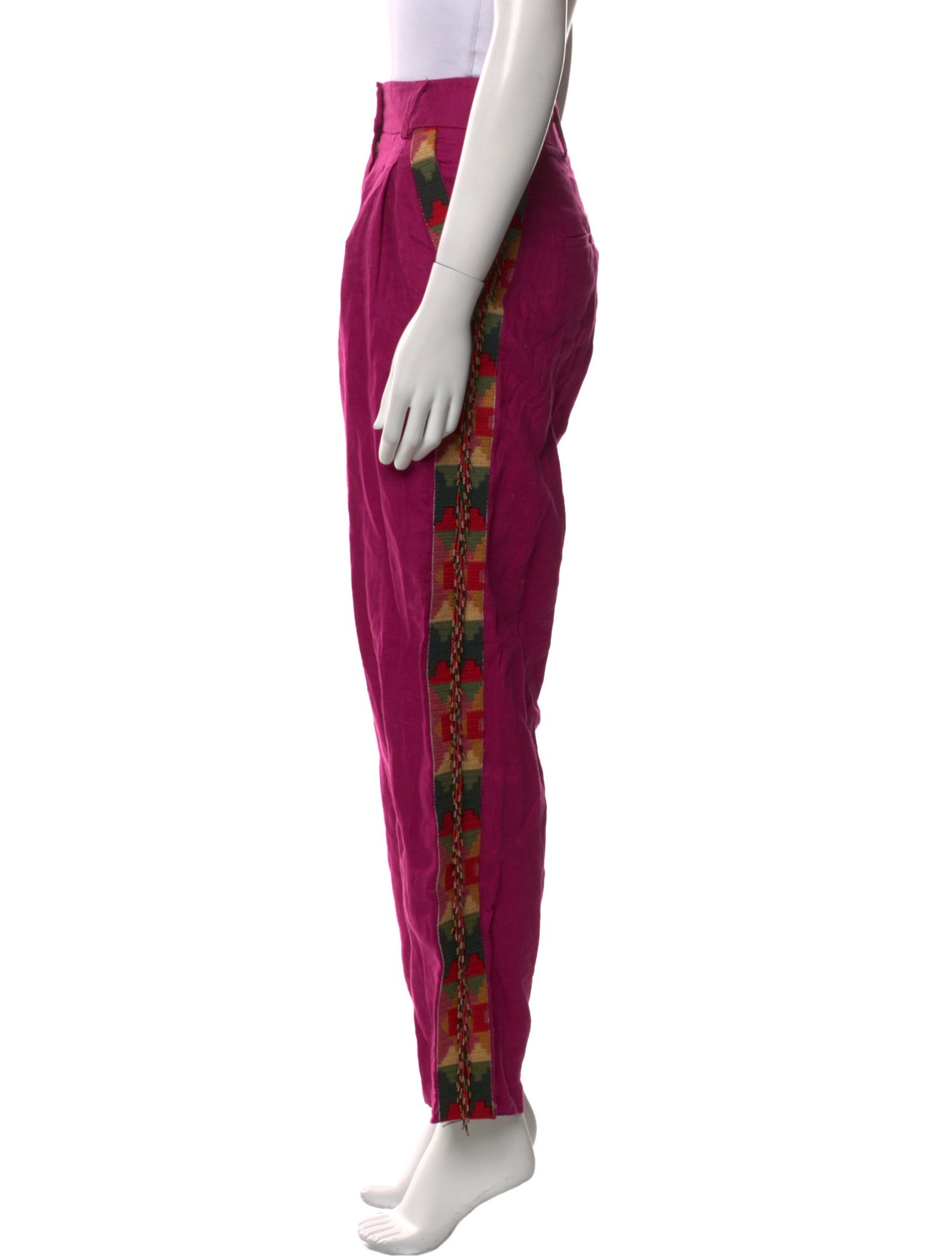 Farm Rio Linen Straight Leg Pants