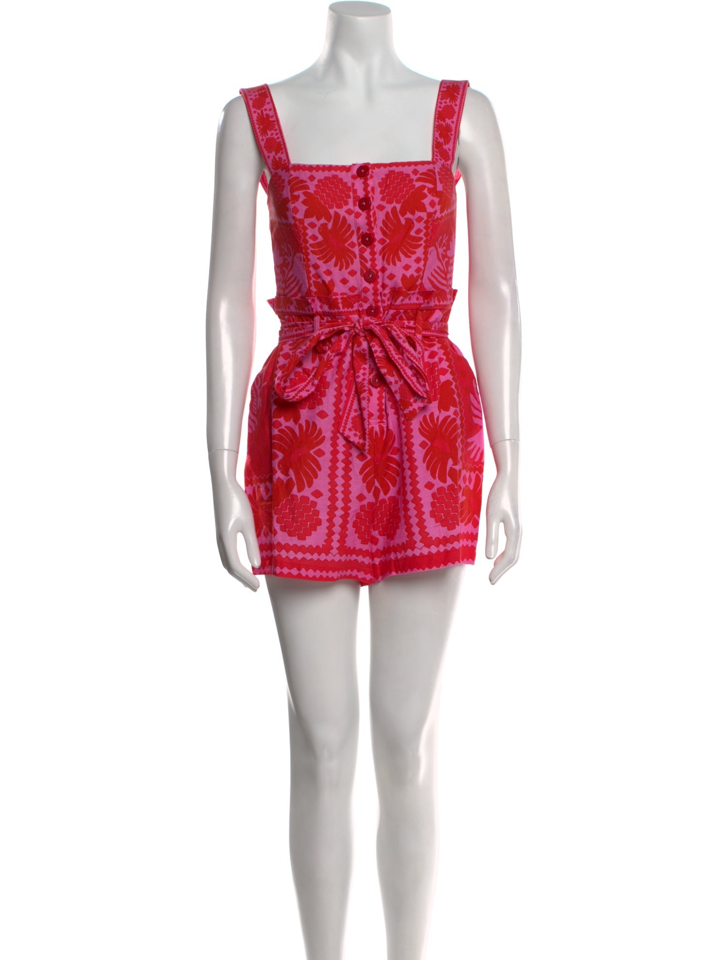 Farm Rio Linen Printed Romper