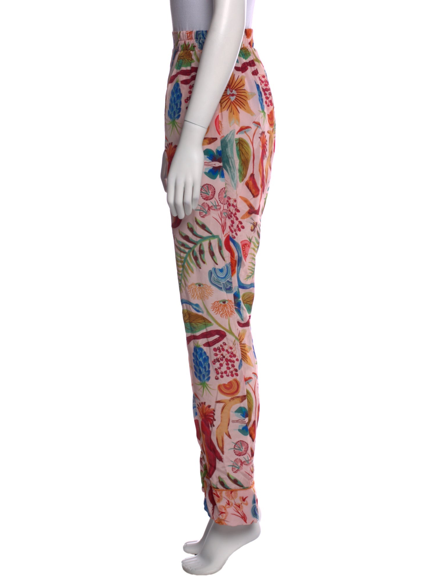 Farm Rio Floral Print Straight Leg Pants