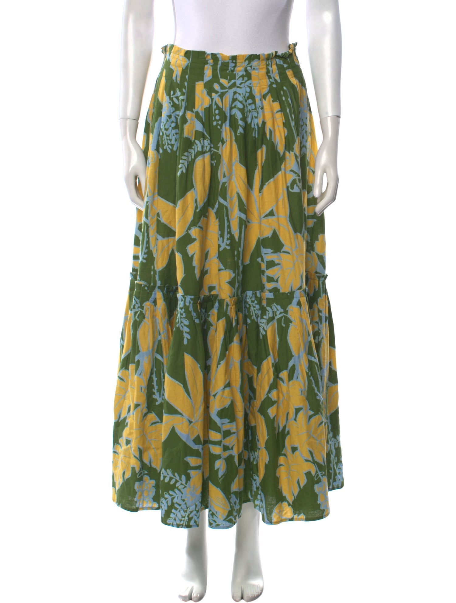 Farm Rio Linen Midi Length Skirt