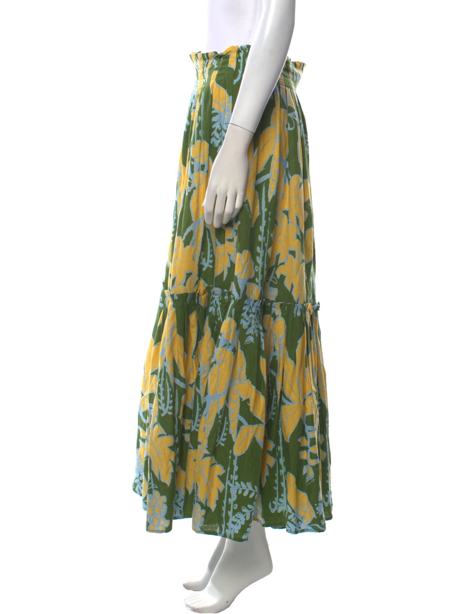 Farm Rio Linen Midi Length Skirt