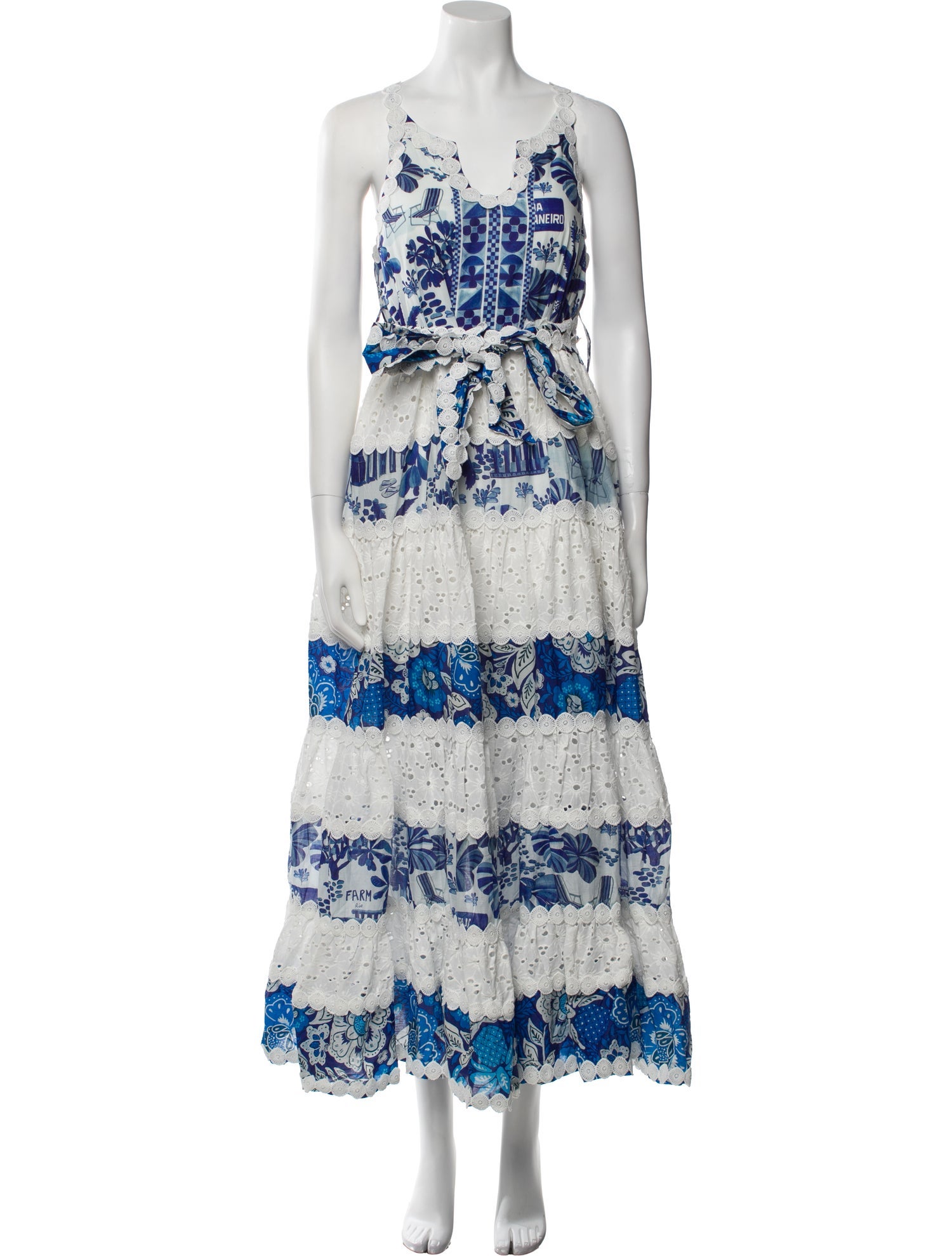 Farm Rio Printed Long Dress w/ Tags