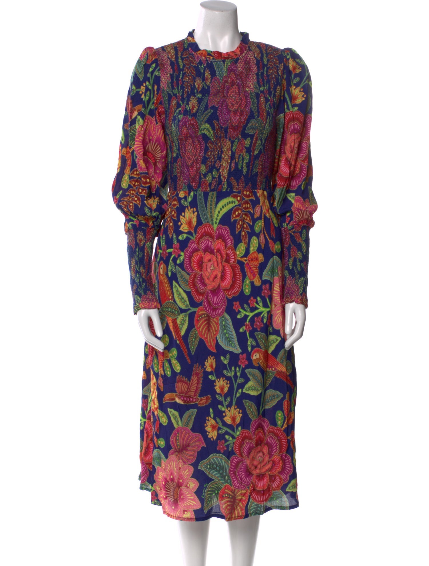 Farm Rio Paisley Print Midi Length Dress