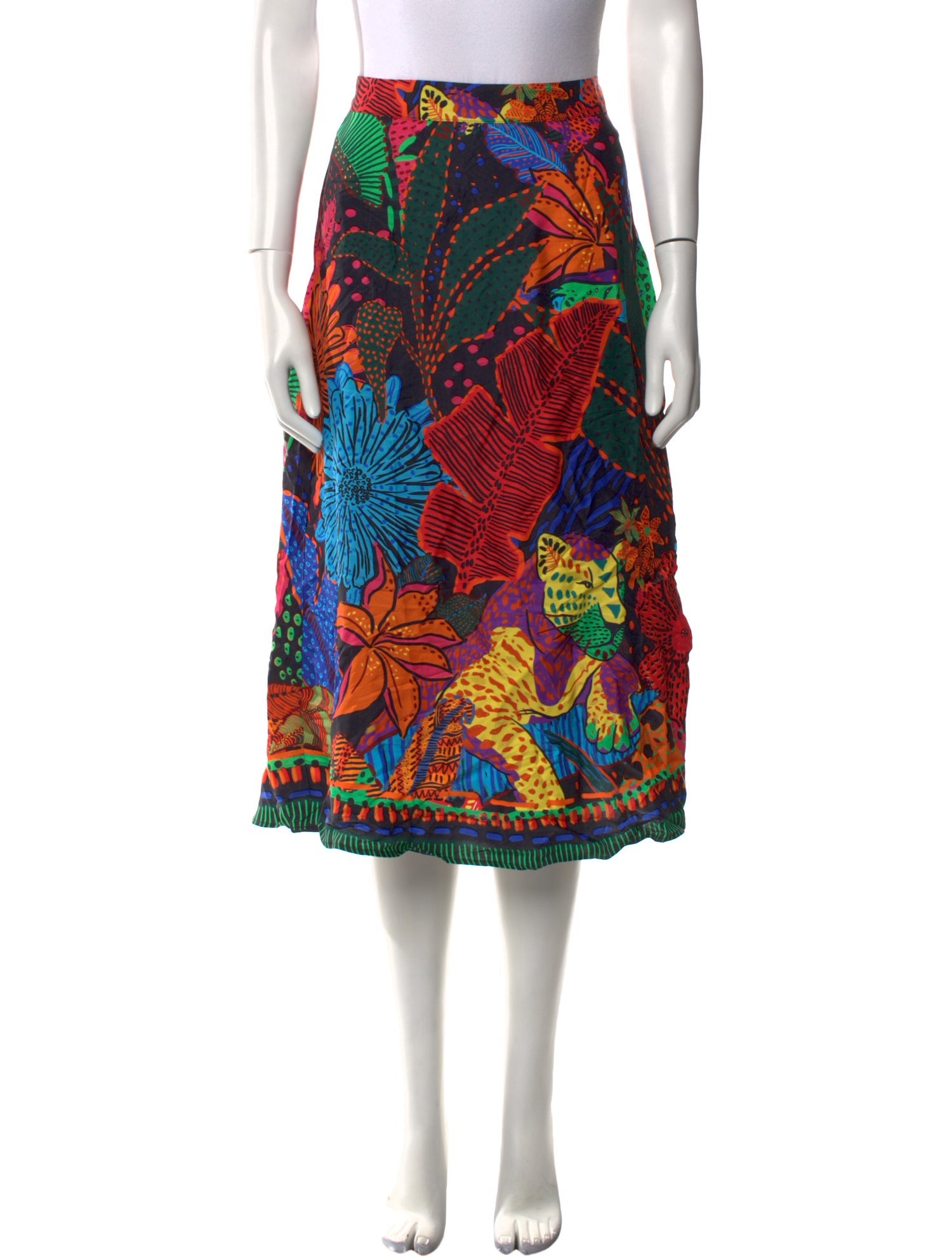 Farm Rio Linen Knee-Length Skirt w/ Tags