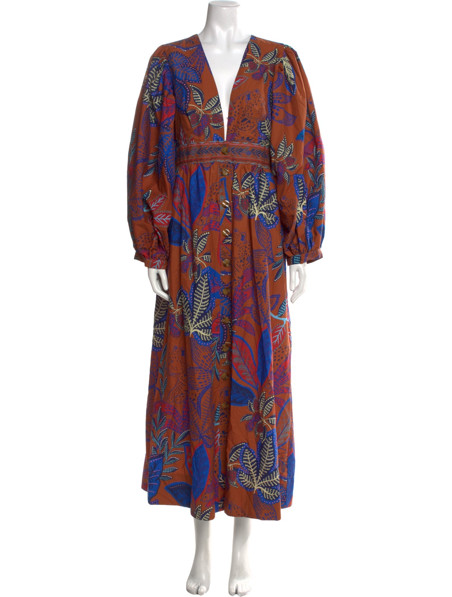 Farm Rio Printed Long Dress w/ Tags