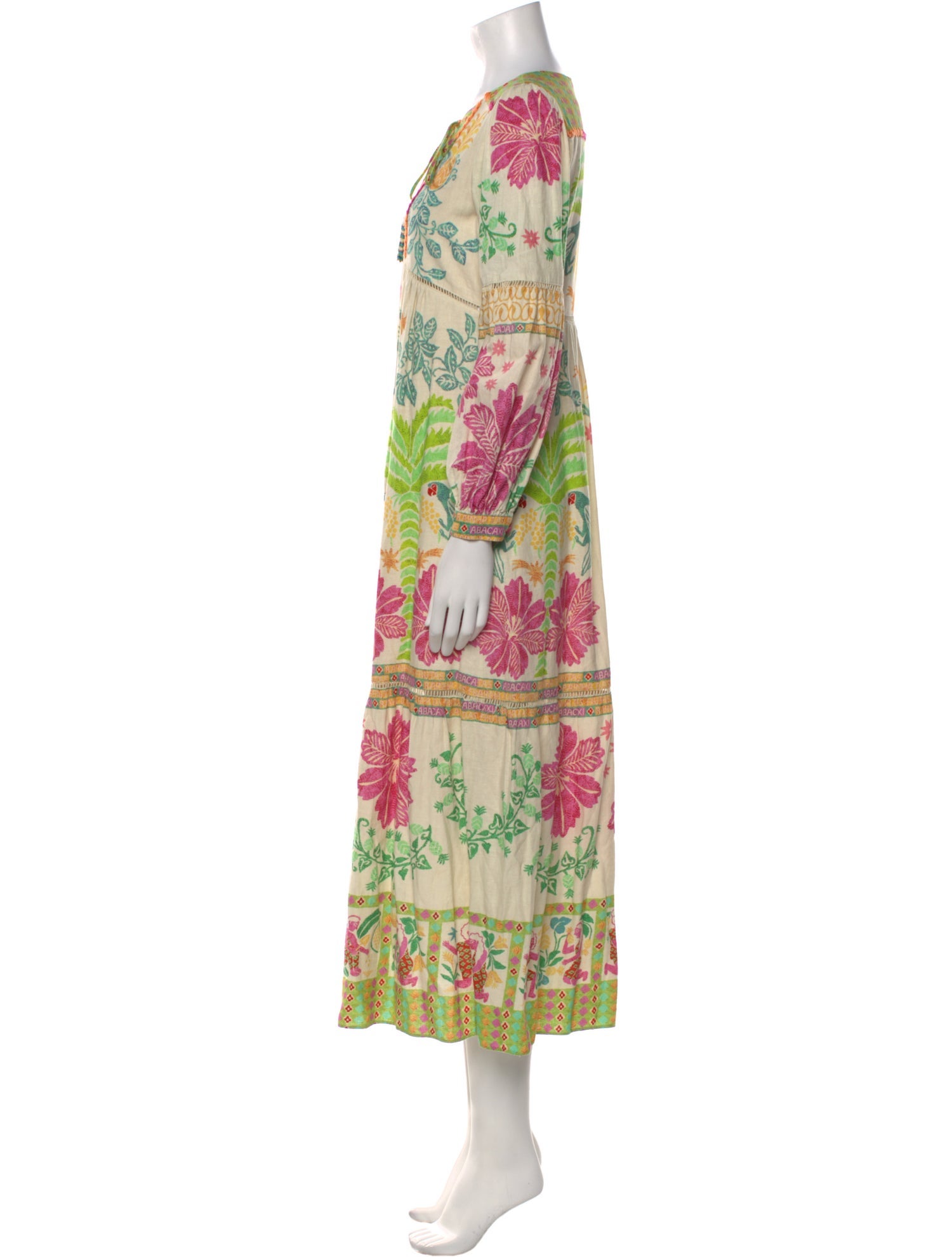 Farm Rio Floral Print Long Dress