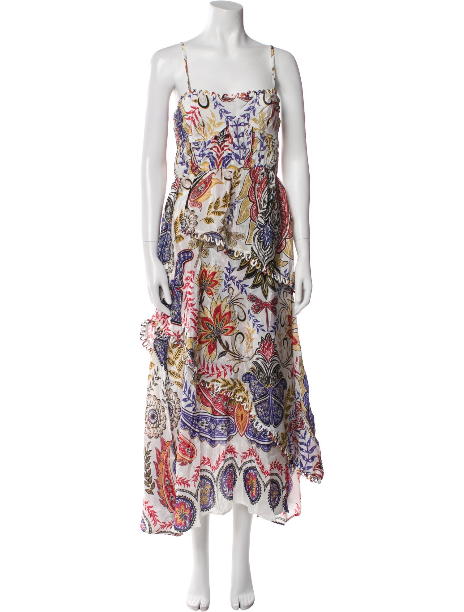 Farm Rio Paisley Print Long Dress