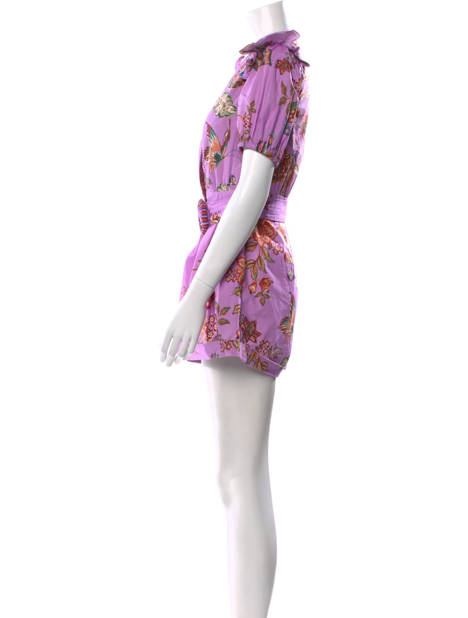 Farm Rio Floral Print V-Neck Romper