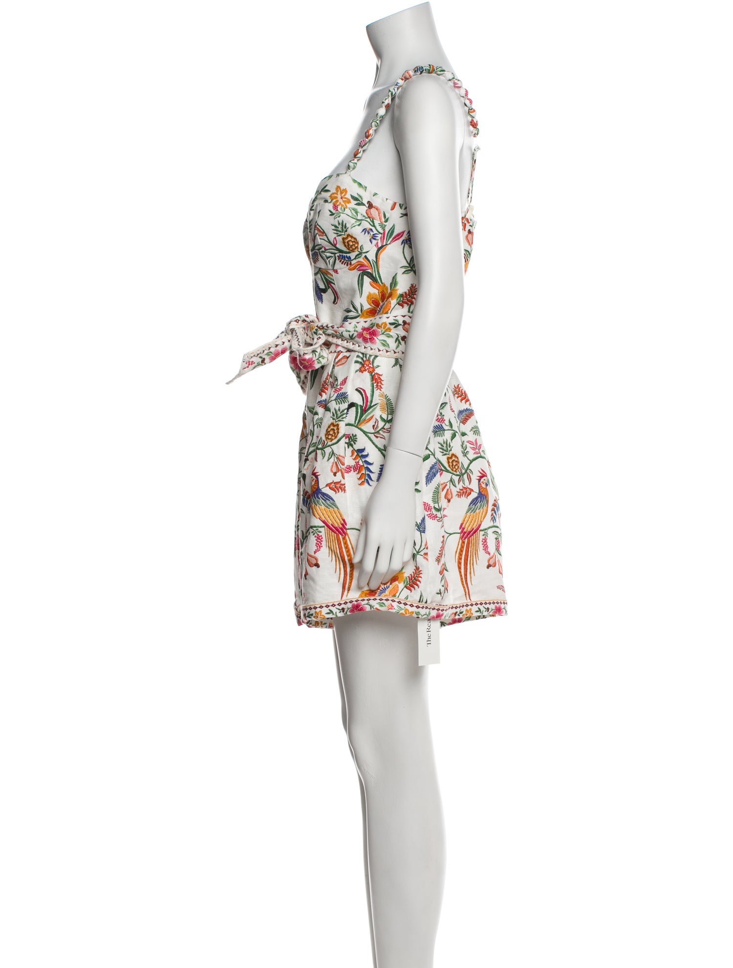 Farm Rio Linen Floral Print Romper w/ Tags