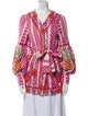 Farm Rio Printed Embroidered Accent Robe