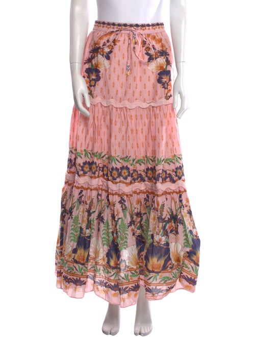 Farm Rio Floral Print Long Skirt