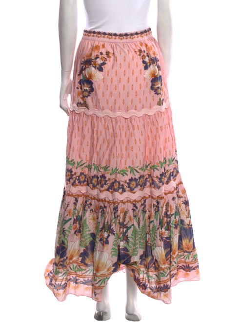 Farm Rio Floral Print Long Skirt