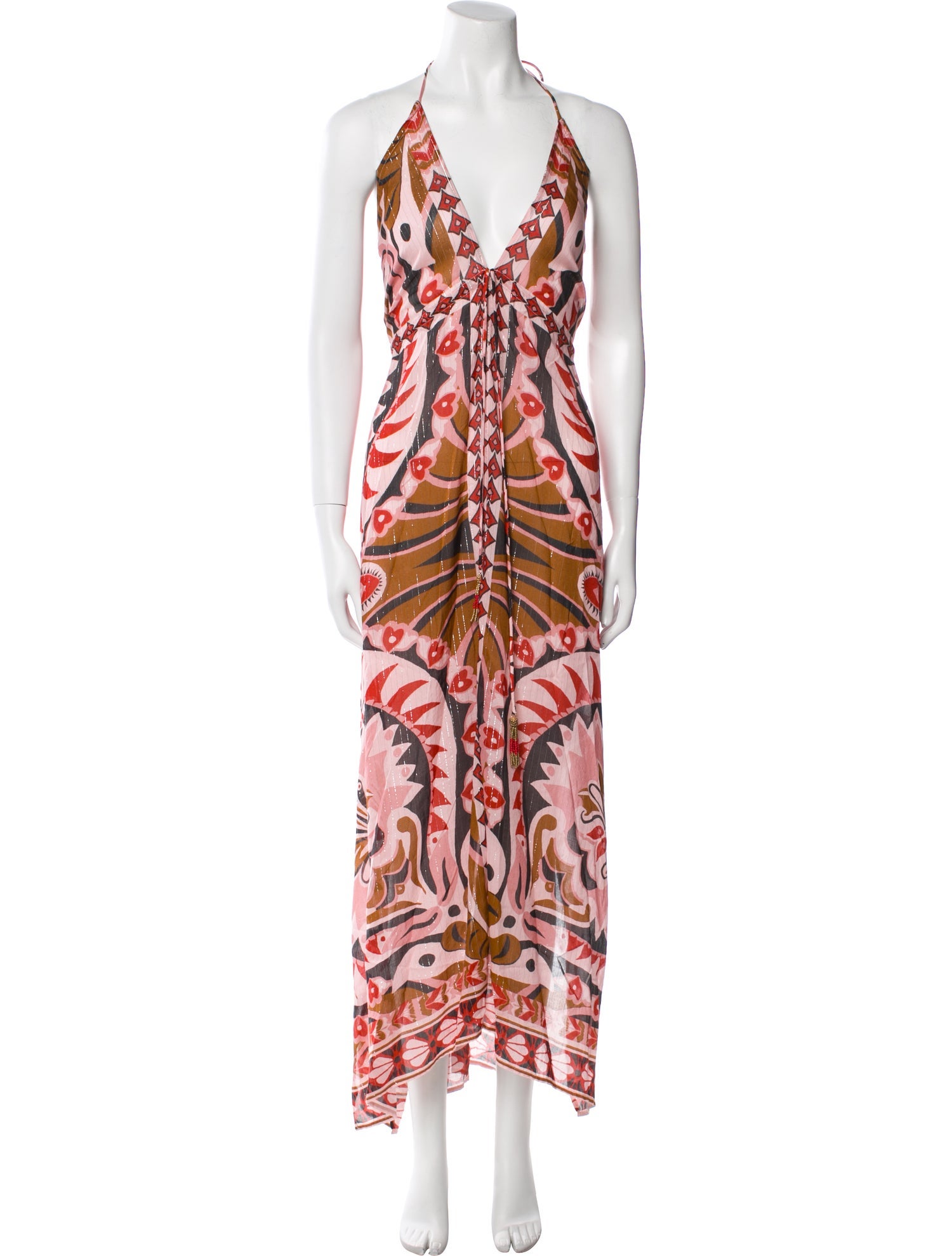 Farm Rio Printed Long Dress w/ Tags