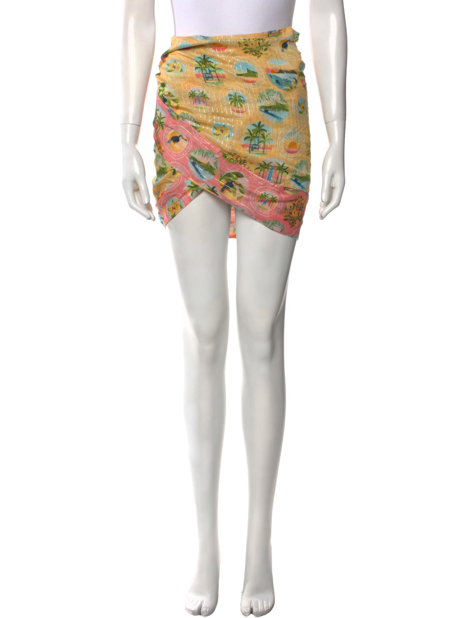 Farm Rio Floral Print Mini Skirt